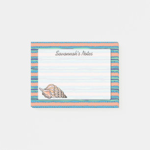 Seashell Personalised Post-it Notes