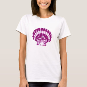 Seashell - purple and white T-Shirt