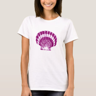 Purple Seashell Bra Costume - Mermaid Seashell T-Shirt