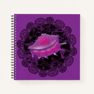 Seashell Purple Notebook