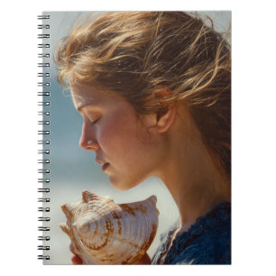 Seashell Reflection Ocean Notebook