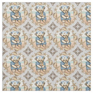 Seashell Sailor Bear Fabric