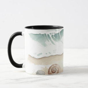 Seashell & Sand – Watercolor Beach Tote Mug