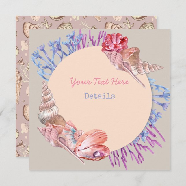 Seashell Save The Date (Front/Back)