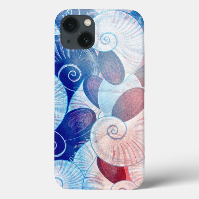 Seashell Scene Pattern Case-Mate iPhone Case (Back)