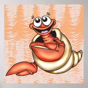 Seashell Sea Creature Poster