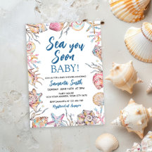 Seashell Sea You Soon Baby Shower