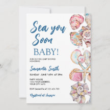 Seashell Sea You Soon Baby Shower