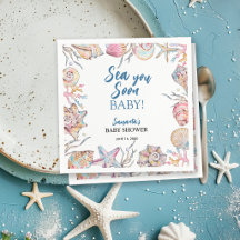 Seashell Sea You Soon Baby Shower