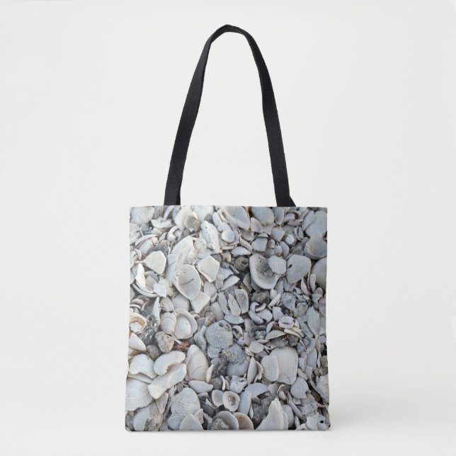 Seashell Shoreline Carry Tote Bag (Front)