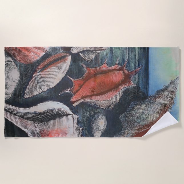Seashell Sonata Beach Towel (Front)