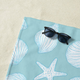 Seashell & Starfish – Coastal Summer Vibes Beach Towel