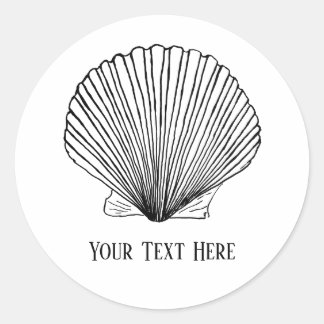 Seashell Sticker Template