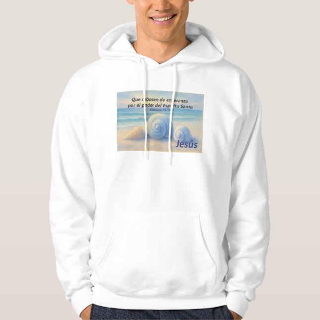 Seashell Sweatshirt with Romans Verse (Front)