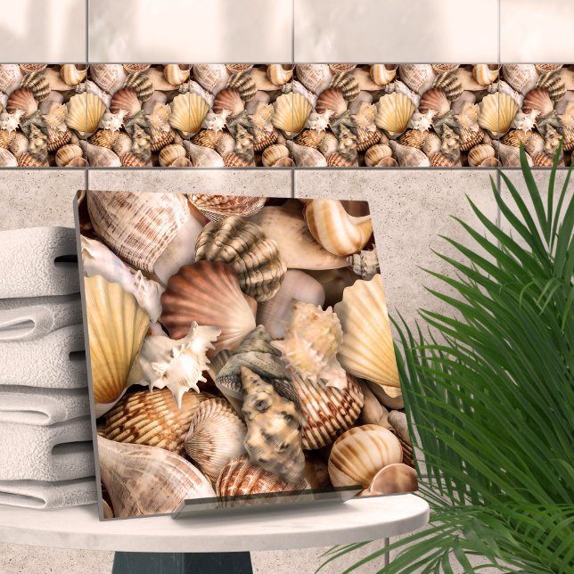 Seashell Symphony pattern Ceramic Tile (Creator Uploaded)