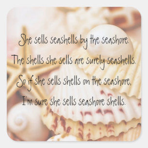 Seashell Tongue Twister Sticker