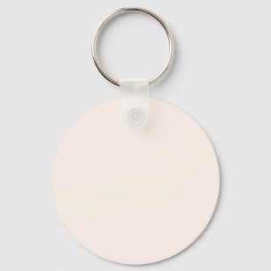 Seashell White FFF5EE - Option to Add Name Key Ring