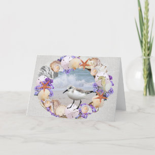 Seashell Wreath Greeting Card