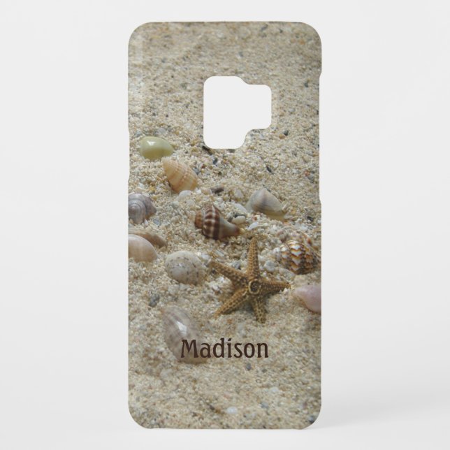 Seashells and Beach Sand Personalised Case-Mate Samsung Galaxy Case (Back)