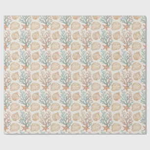 Seashells and Coral Wrapping Paper