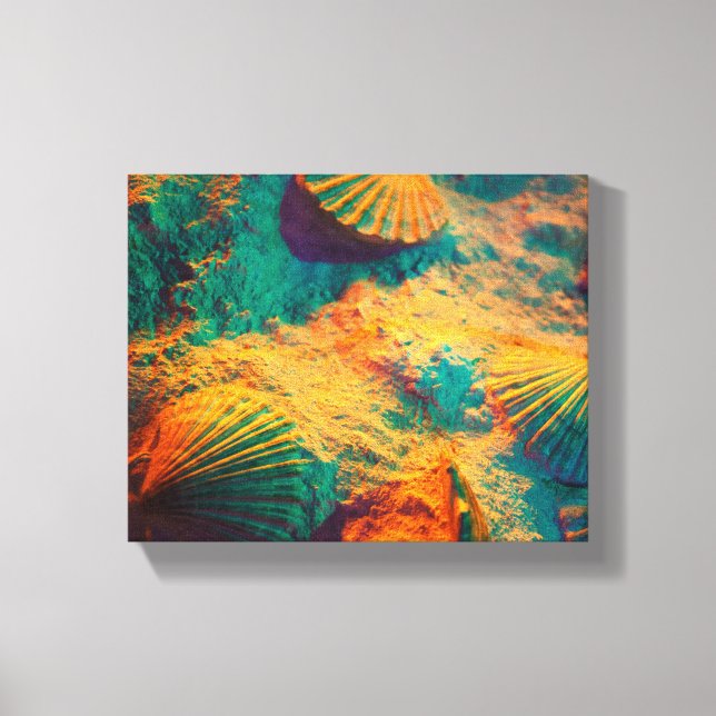 Seashells and Sand Canvas Print (Front)
