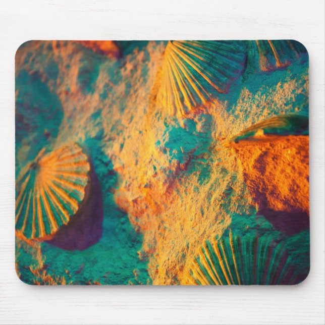 Seashells and Sand Mouse Pad (Front)