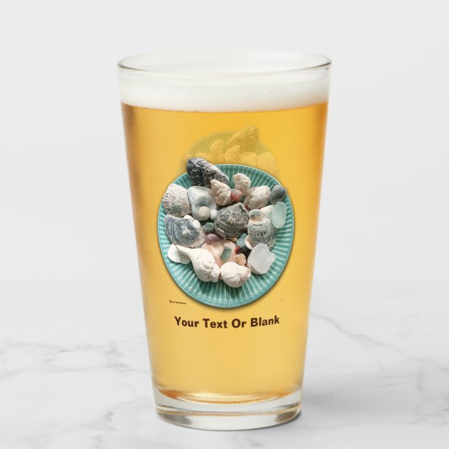 Seashells and Sea Glass Acrylic Print (Front Filled)