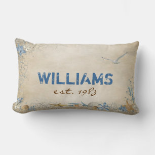 Seashells and Starfish Lumbar Cushion