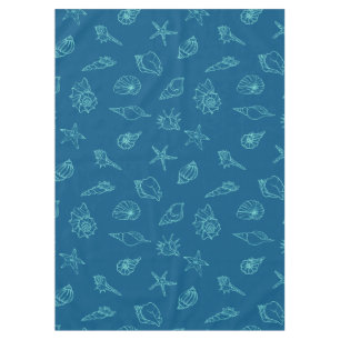 seashells and starfish tablecloth