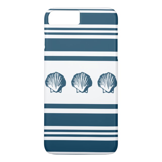 Seashells and stripes Case-Mate iPhone case (Back)