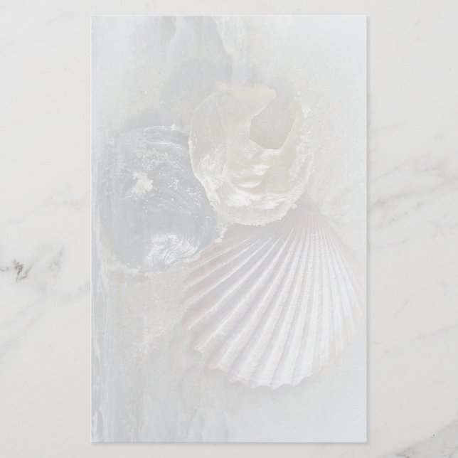 Seashells and Surf Stationery (Front)