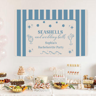 Seashells and Wedding Bells Bachelorette Party Banner