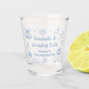 Seashells and Wedding Bells Bachelorette Party Shot Glass