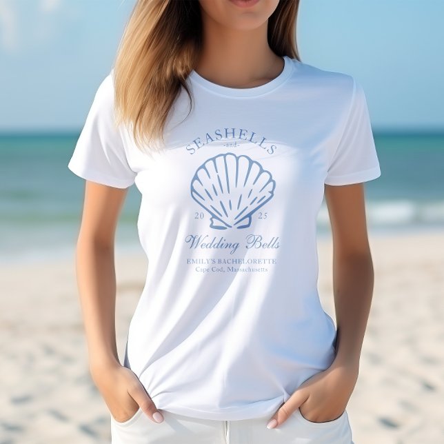 Seashells and Wedding Bells Bachelorette Party T-Shirt (Creator Uploaded)