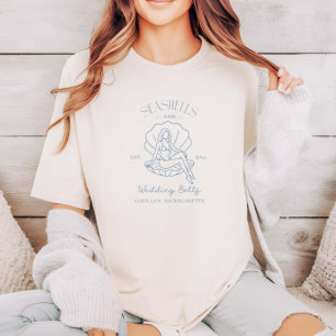 Seashells And Wedding Bells Coastal Bachelorette T-Shirt