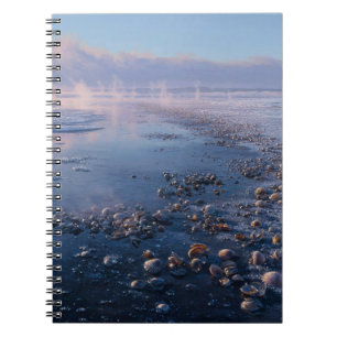 Seashells at Sunrise Ocean Notebook