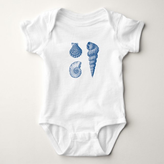 Seashells Baby Bodysuit (Front)