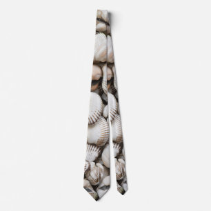 Seashells background tie