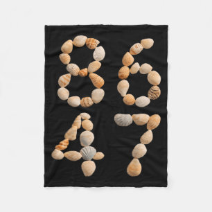 Seashells Beach Funny Summer Vacation Fleece Blanket