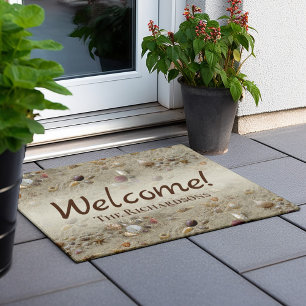 Seashells Beach Personalised Welcome Doormat