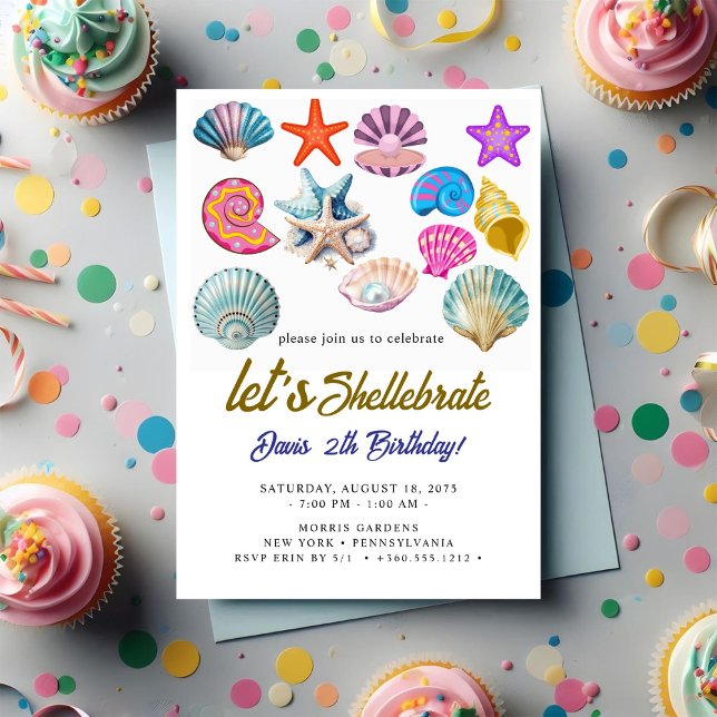 seashells  Birthday  Invitation (Creator Uploaded)