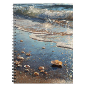 Seashells by Ocean Waves Notebook
