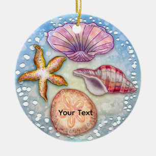 Seashells Ceramic Ornament