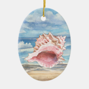 Seashells Ceramic Tree Decoration