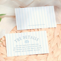 Seashells Coastal Bridal Shower Details