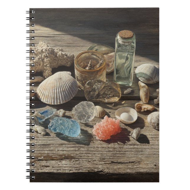 Seashells Coral Coastal Collection Notebook (Front)