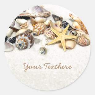 Seashells Custom Stickers