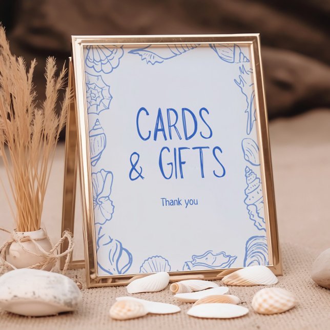 Seashells Hand Drawn Cards and Gifts Poster (Creator Uploaded)