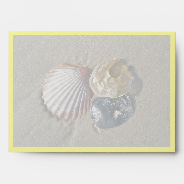 Seashells Happy Birthday Coordinating Items Envelope (Front)