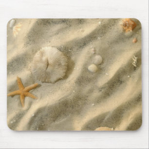 Seashells In Sand Mouse Pad